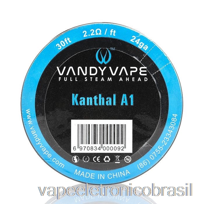 Vape Vaporesso Vandy Vape Bobinas De Fio Especiais Kanthal A1 - 24ga / 2,2ohm - 30 Pés
